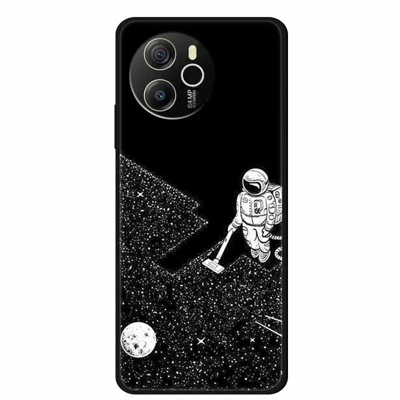 Cartoon Black Silicone Soft TPU Phone Cover - Protective Case