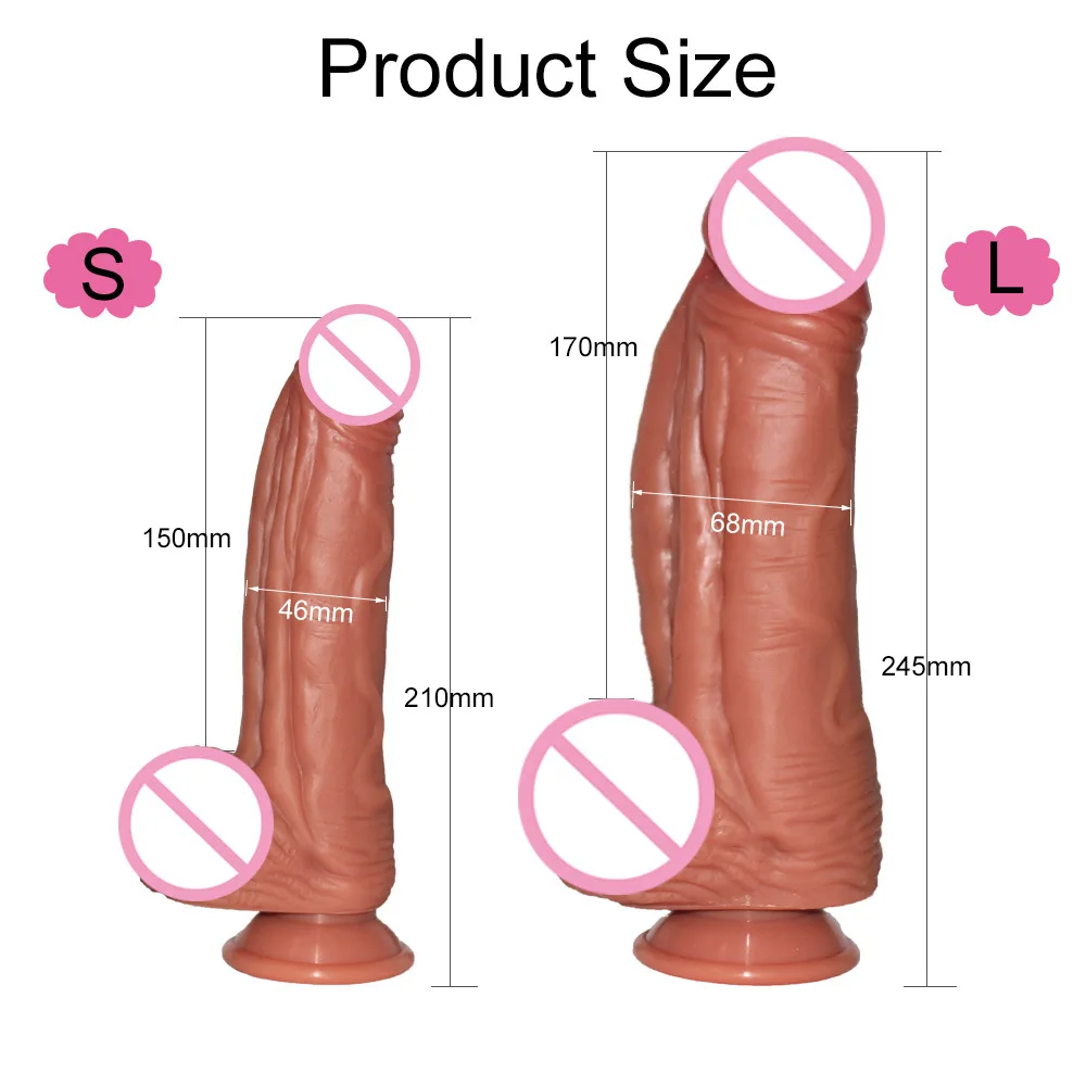 Super Soft Huge Dildos Sex Toys for Woman Realistic Stallion Dildo Thick Big Cock Vagina Massager Female Masturbator Adult Goods