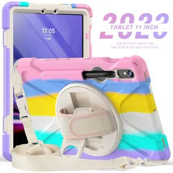 Custodia Shockproof per Tablet per Bambini con Cinghia a Spalla - Custodia Protettiva Durevole