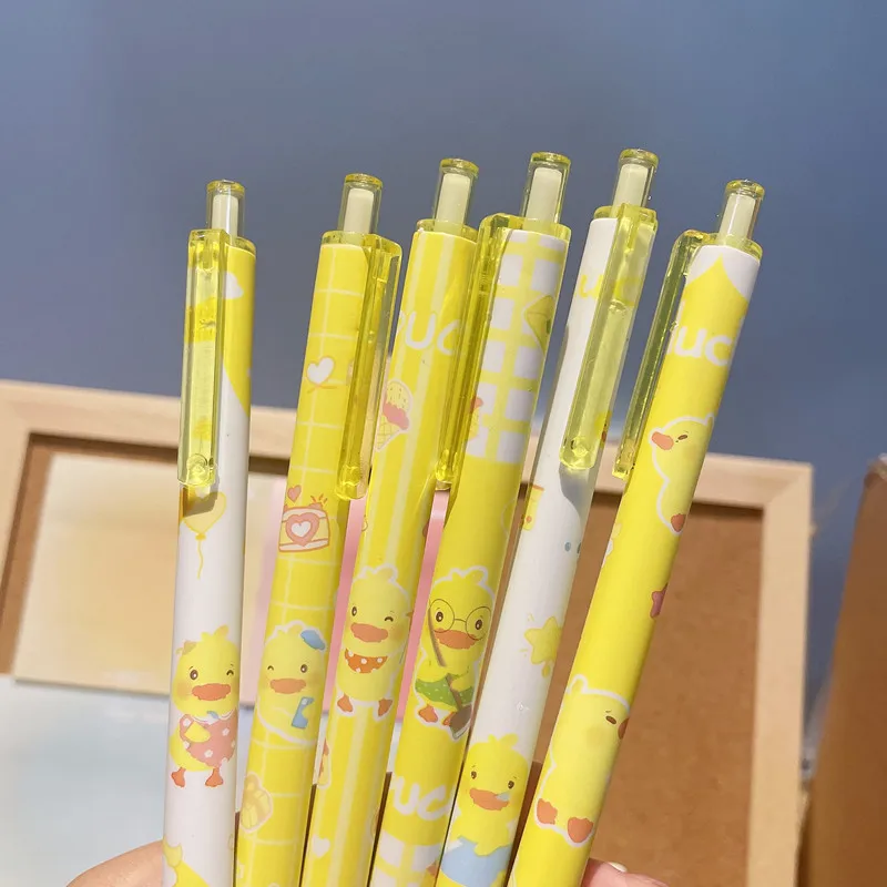 6pcs 0.5mm Kawaii Pens Boxed Gel Pen ST Nib Japanese Stationery Supplies  Aesthetic Stationery Office Accessories Cute Pens - AliExpress