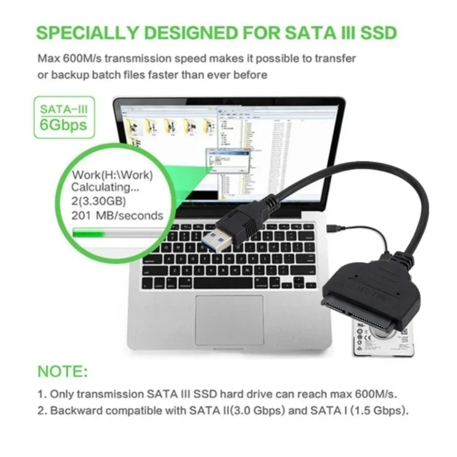 Ʈ ũž ǻͿ SATA ̺,  SSD HDD , ϵ ̺, ޴ , USB 3.0 , 2.5 ġ