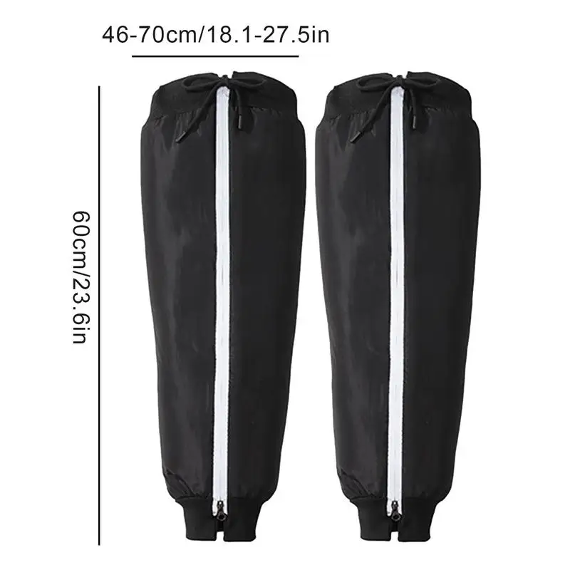1 pair Motorcycle Winter Warm Knee Thickened Leg Warmers Waterproof Leg Sleeve Snowproof Calf Sleeve for Riding Cycling Skiing