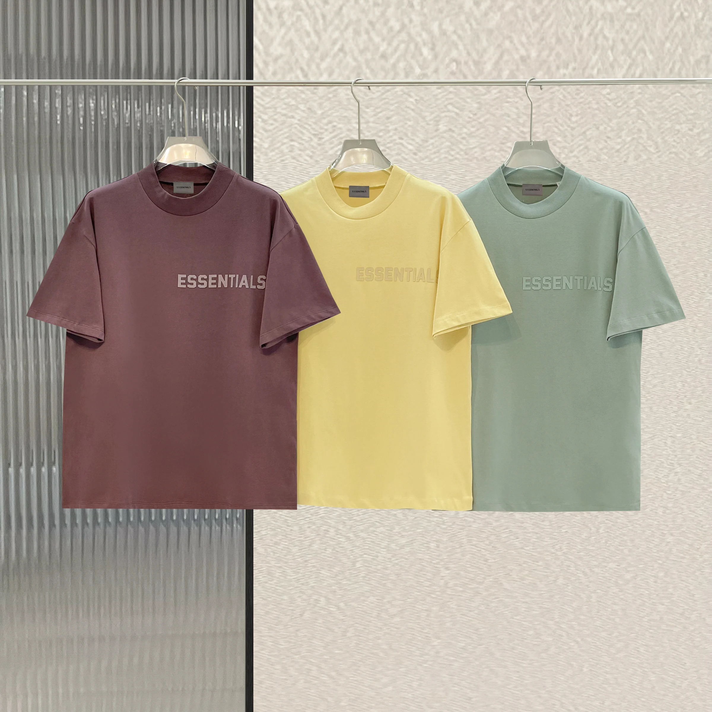 

Summer Essentials New Silicone Logo T-Shirts Men and Women Hip-Hop Cotton Oversized T-Shirt Loose Sports short sleeve Tees