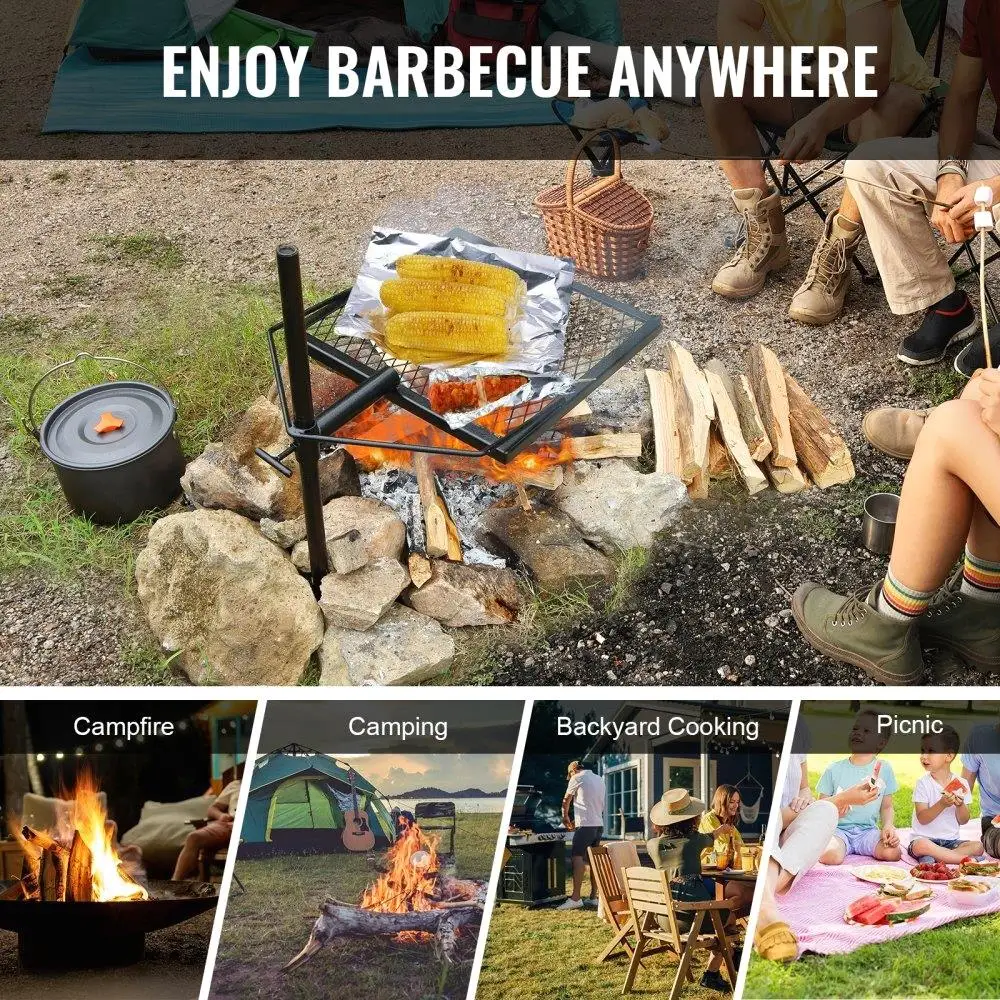 Heavy Duty Steel Campfire Grill Grate 4