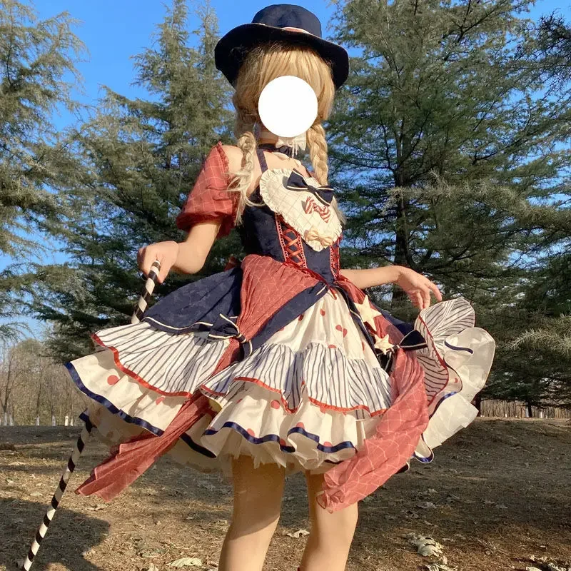 セットパンダロリータスカートセットチャイボーグコスプレグリーン 