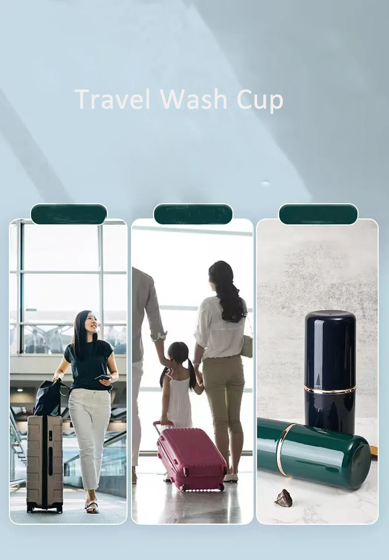 Portable Toothbrush And Toothpaste Travel Case For Bathroom_voghion.com