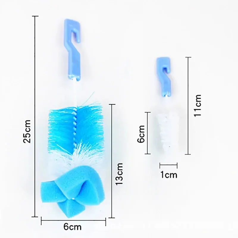 Bottle Cleaning Brush 1PCS Competitive Price Small Bottle Cleaning Brush Baby Pacifier Brush Nylon Glass Bottle Two-piece Milk Set