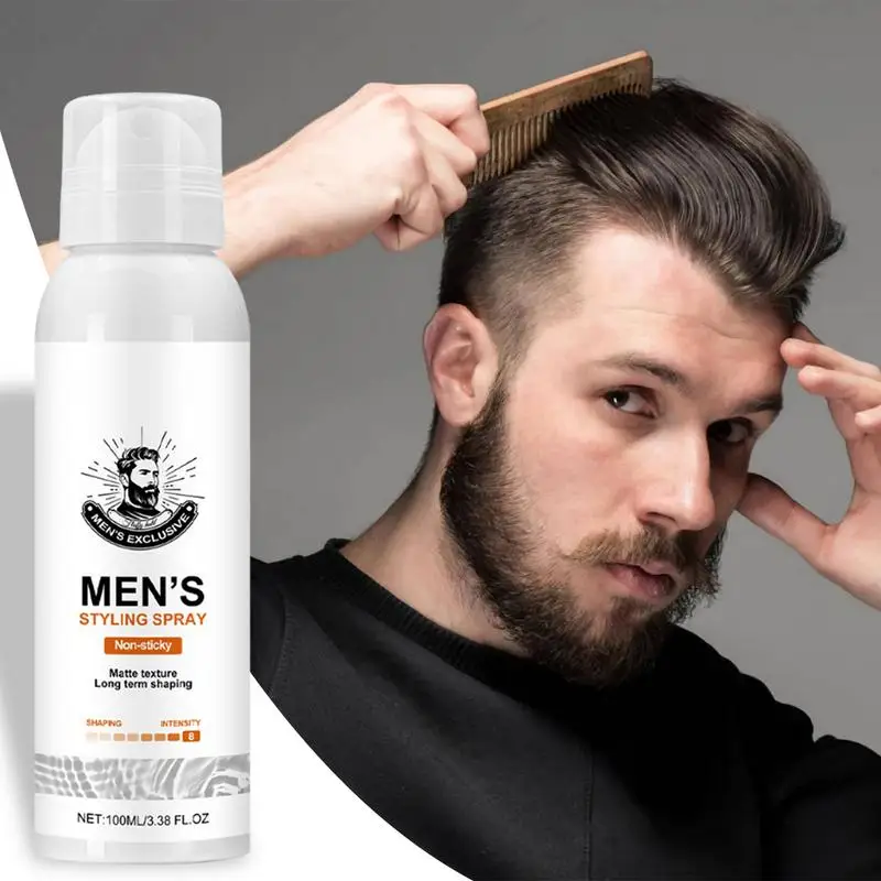 Hair Styling Spray Matte Hair Strong Hold Spray Non-Stick Thickening Texture Long-Lasting Texturizing 100ml