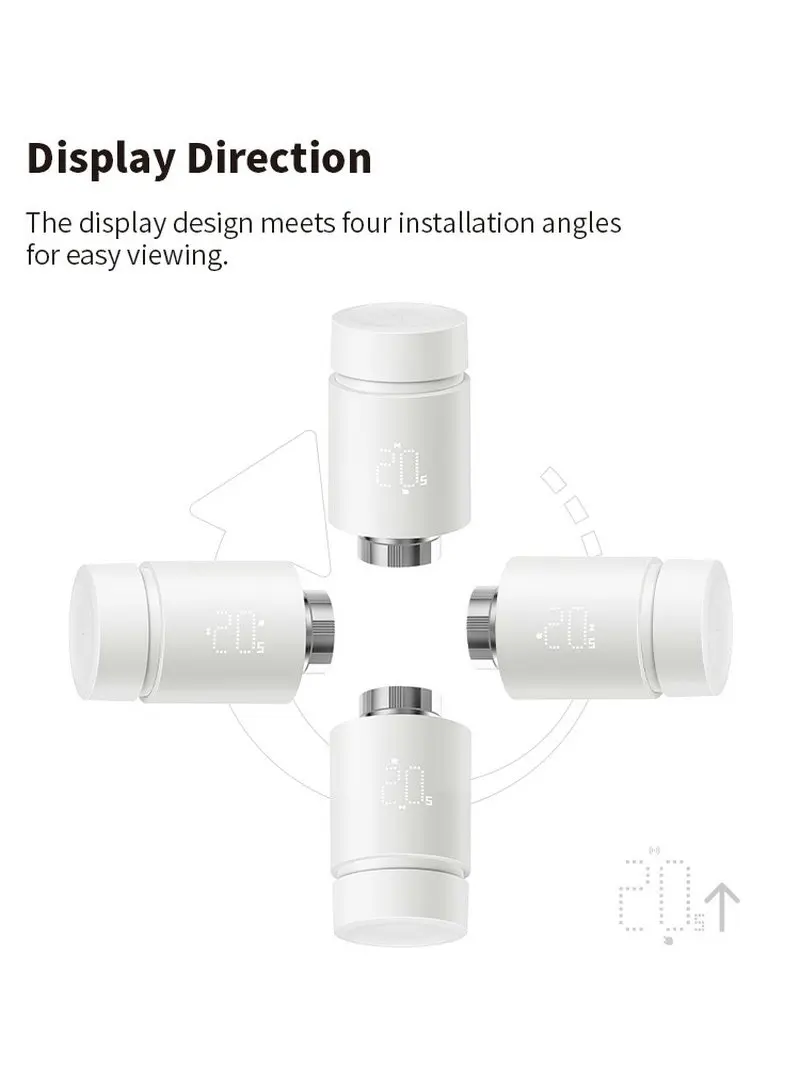 Smart Thermostat Thermostatic Valve Controller Temperature Controller Tuya Smart ZigBee Radiator Actuator Head TRV Zigbee Tuya Thermostatic Radiator Valve Remote Temperature Controller Alexa Google