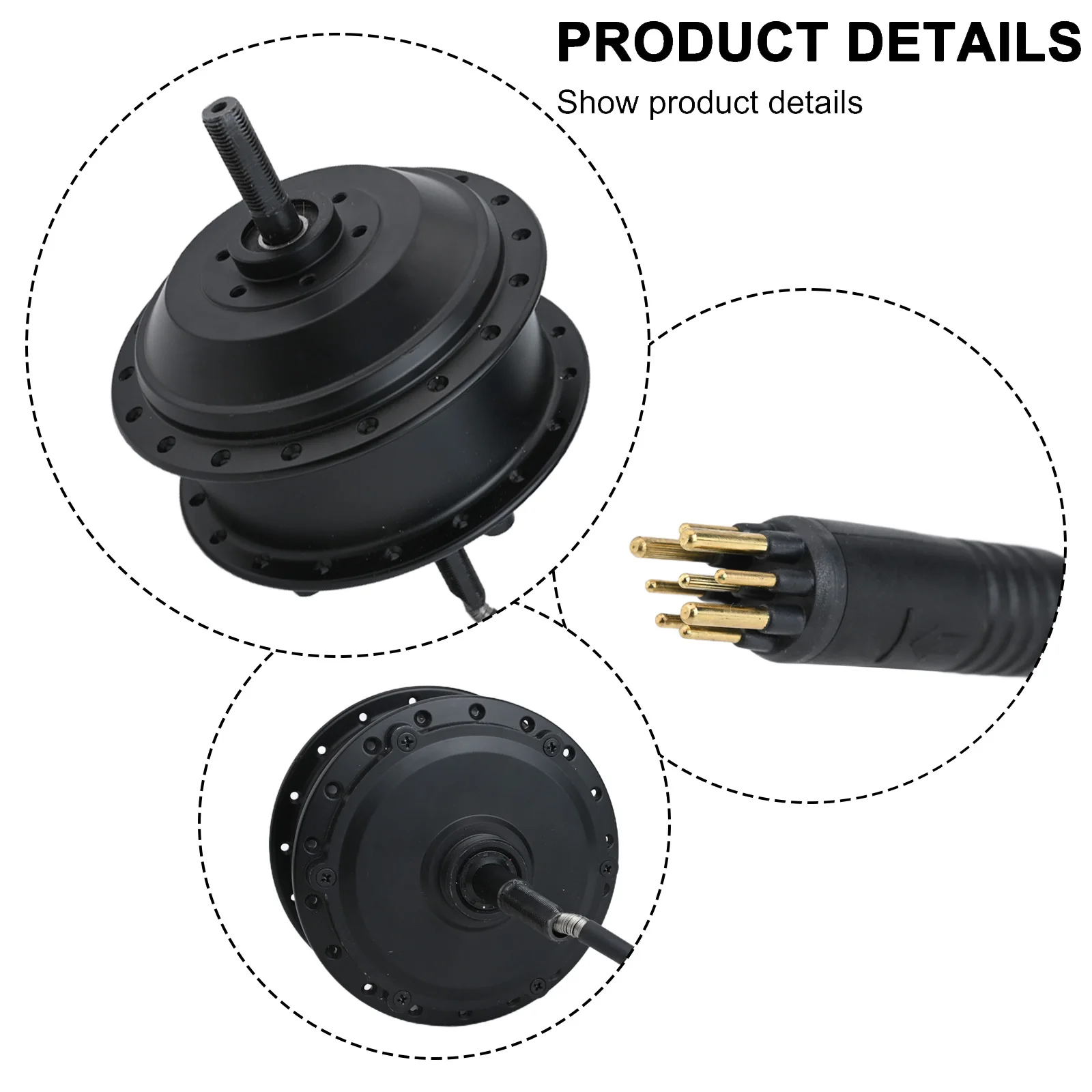 Description Picture 5 of item36V 350W Motor E-bike Motor Bike Upgrade Electric Bike Conversion Good Compatibility High Quality Material Metal Construction