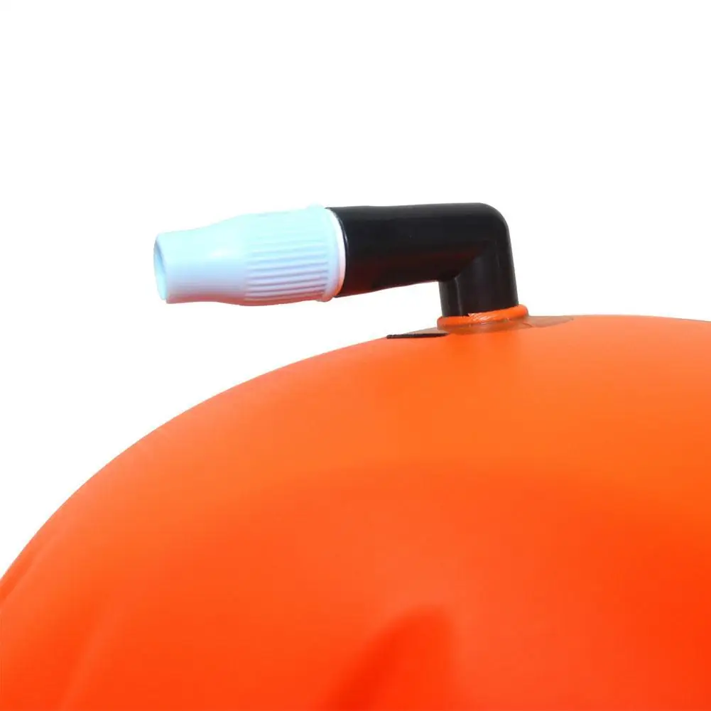 Inflatable Open Swimming Float Life Saving Drifting Swim Buoy with Waist Belt  PVC Inflated Air Drying Bag Swimming Sports Float