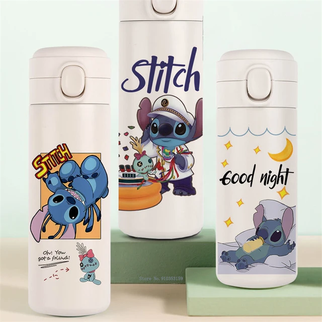 Disney Stitch Thermos Bottle Vacuum Cup Childen Cartoon Water Cups 304 Stainless  Steel Portable 350ML 450ML - AliExpress
