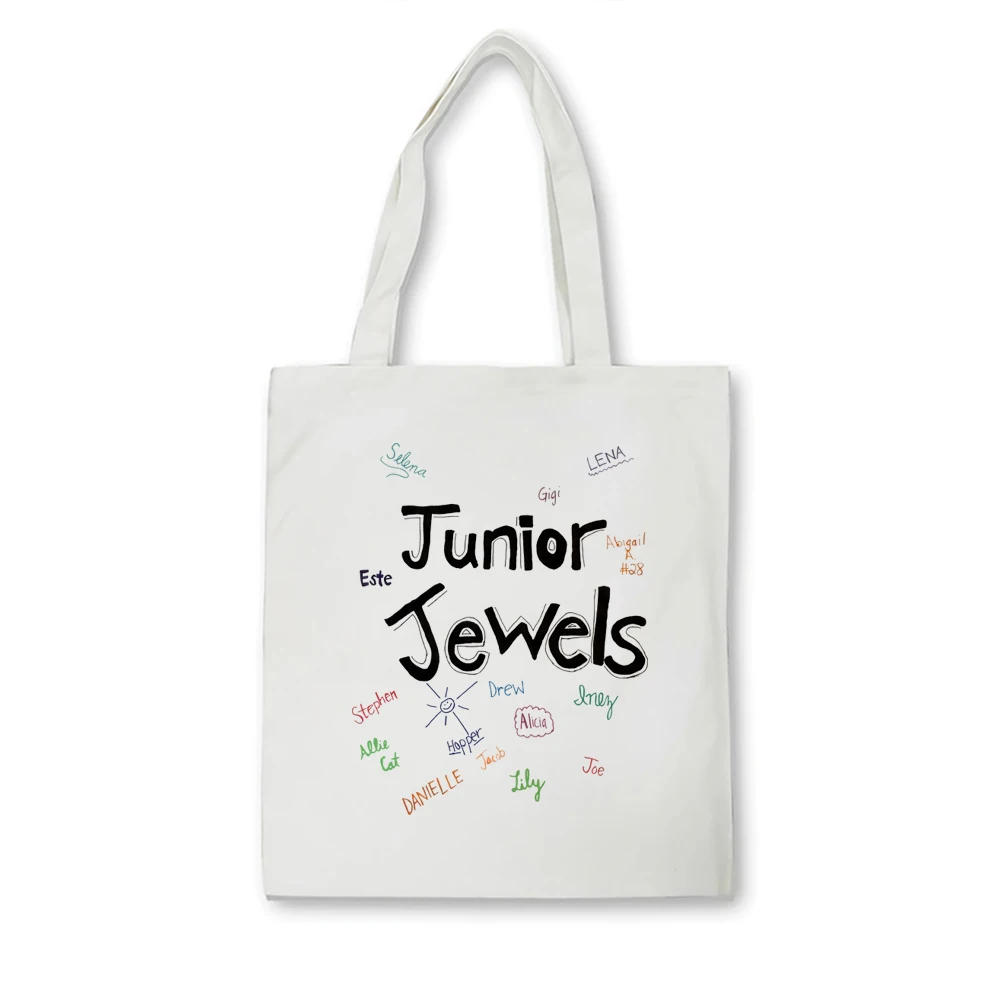 Сумка-тоут Junior Jewels Taylor Edition, Холщовая Сумка для покупок от Music Videon, лучший подарок для фанатов Тейлор