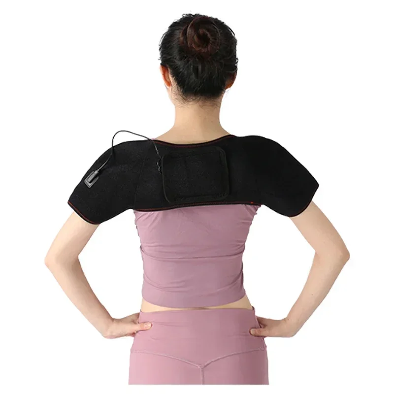 Electric Heating Warmer Cervical Neck Shoulder Back Pad Brace Belt Wrap Massager Relaxer Therapy Pain Relief Tools Health Care