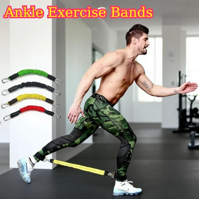 Leg Workout Bands Ankle Fitness Bands Taekwondo Elastic Ropes 20-80LB Home Gym 4 Colors Training Rubber Resistance Pull Bands Leg Workout Bands Ankle Fitness Bands Taekwondo Elastic Ropes 20-80LB Home Gym 4 Colors Training Rubber Resistance Pull Bands
