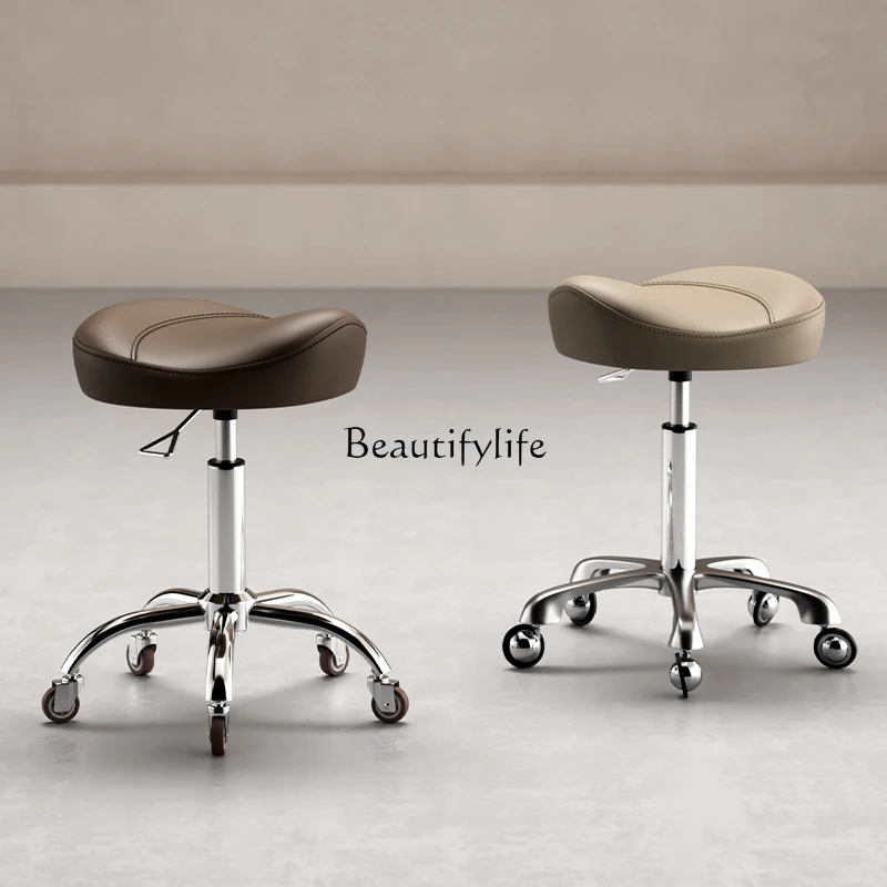 

Beauty Hairdressing Stool Pulley Spinning Lift Hair Stylist Hair Cutting Barber Shop for Hair Salon