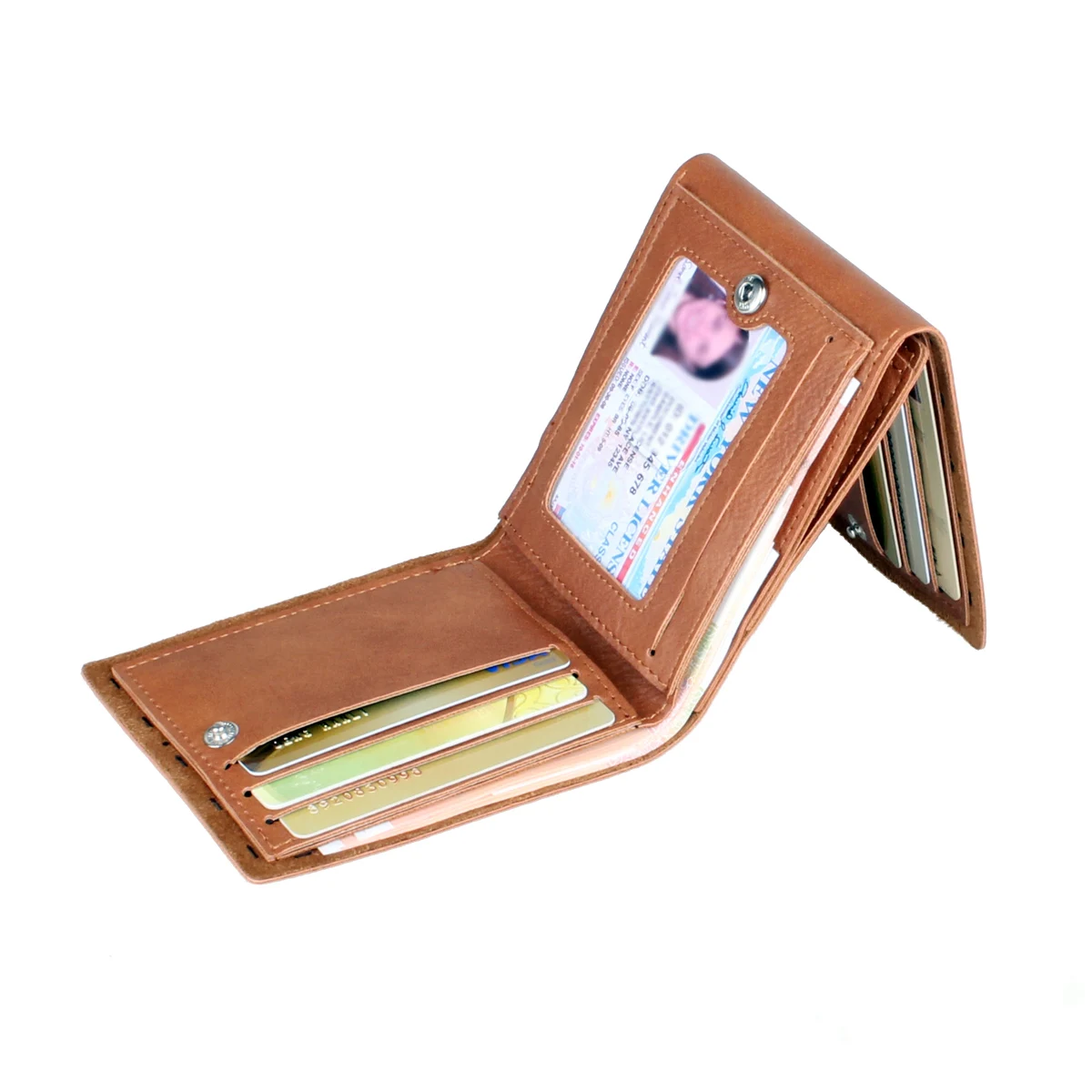 Novelty leather men's wallet, designer's personalized and fashionable carved women's large capacity card clip coin bag