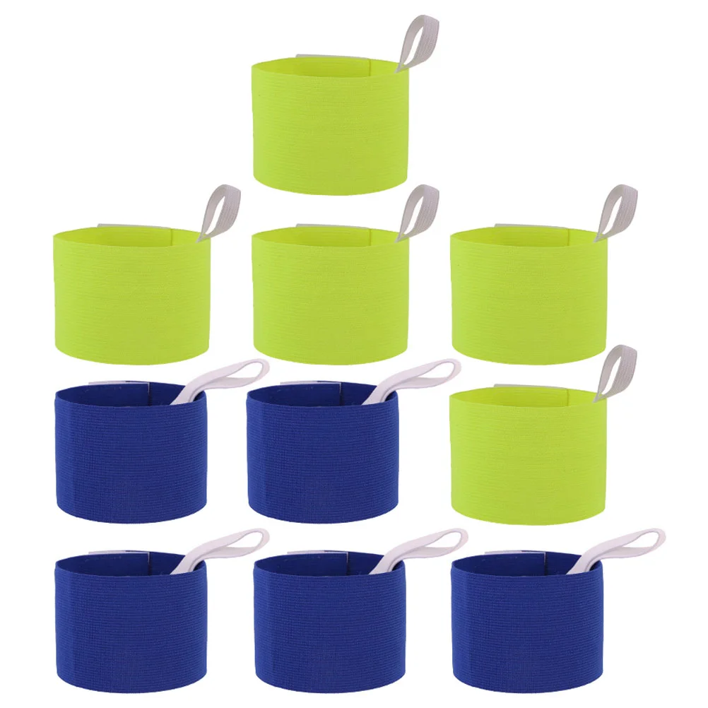 

10 Pcs Arm Armband Captains Soccer Balls Captain's Bands for Kids Elastic Bright Armbands Team Accessories