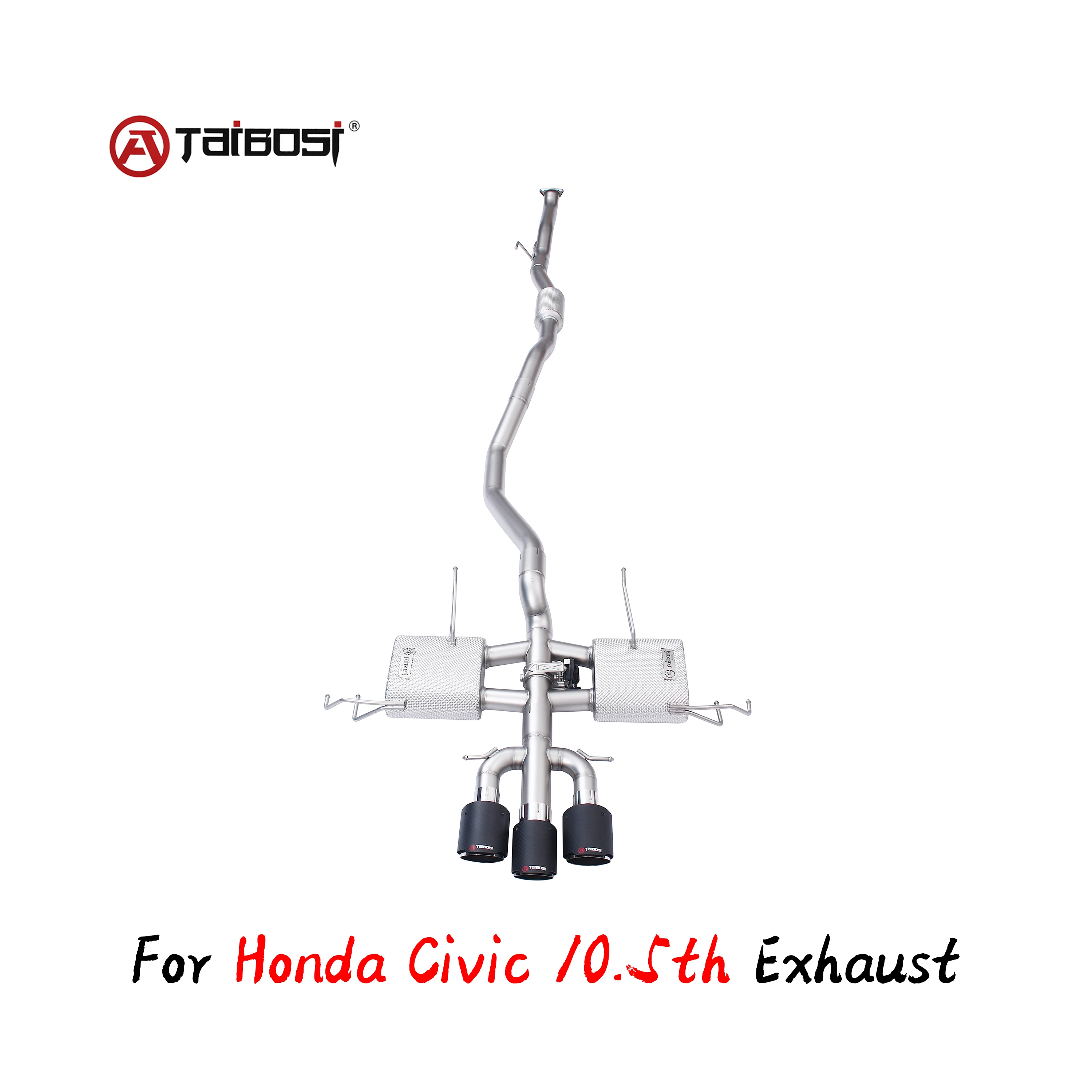 

For Honda Civic 10.5th Exhaust Catback Pipe Taibosi Performance Electric Valve Car Muffler Cutout Remote Control Accessories