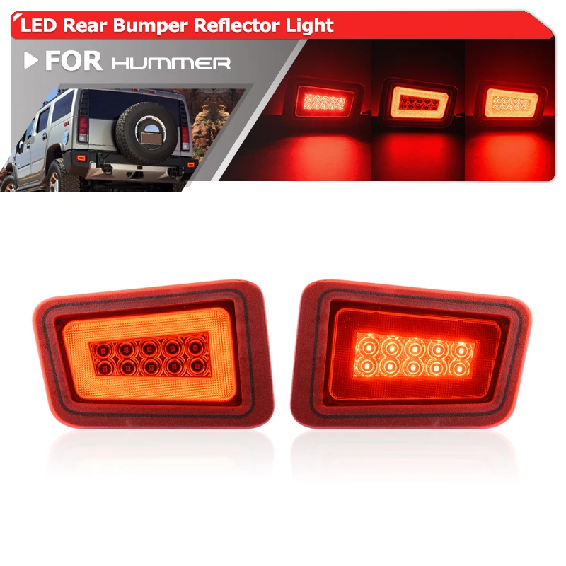 ForHummerH220052009RearBumperReflectorLightLedParkingTurn