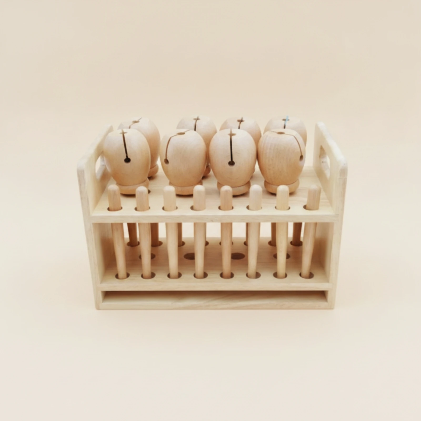 나무 재질의 방지 클래퍼 세트, 보관함 포함, 선명한 톤의 리듬 클래퍼, 타악기, 선명한 음질