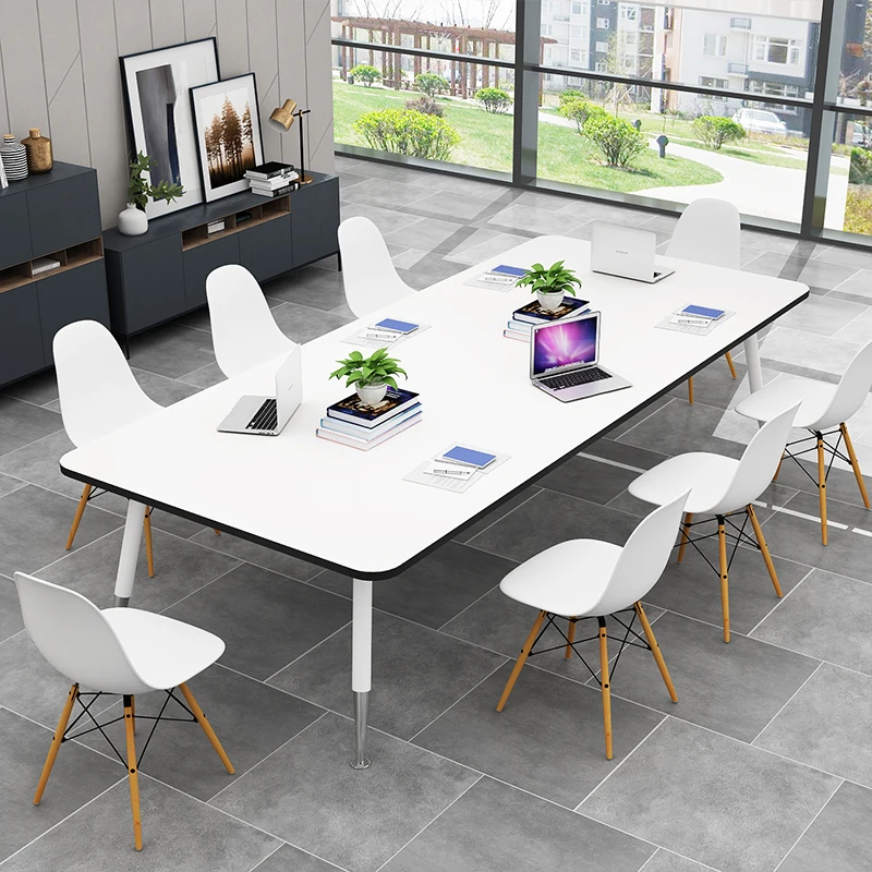 Coffee Standing Conference Tables Computer Study Modern White Office Desk Simple Square Tavolo Riunioni Office Furniture CM50HY