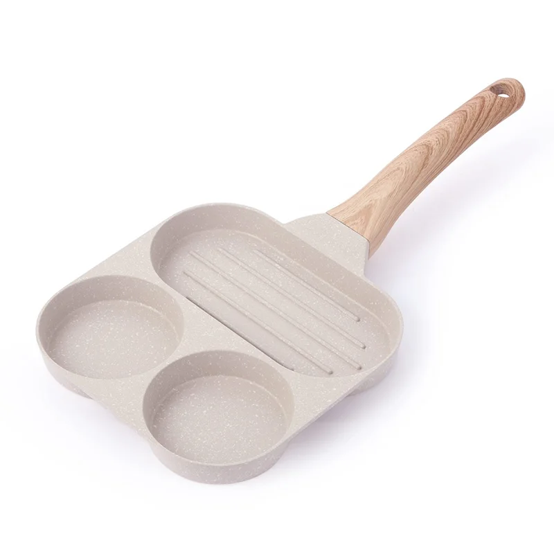 Padella Antiaderente Per Uova, Padella Per Uova, Padella Per Colazione 3 In 1, Padella Per Uova, Pentole Sane Pentola Per Uova