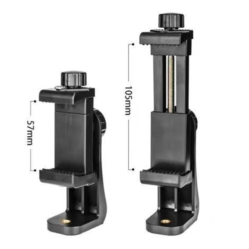 Stativ-Handyhalterung mit 1/4 Zoll Schraube Smartphone-Clip-Halter für iPhone Samsung Xiaomi Mobiltelefon Aufnahmeklemme Stützvorrichtung – Detail 9
