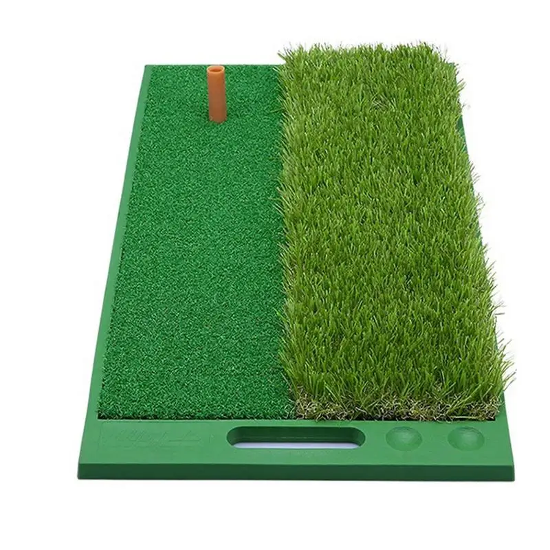 

Portable Golf Training Mat Thick Practice Hitting Aid Fixed Ground Rug For Indoor Outdoor Swing Detection Batting