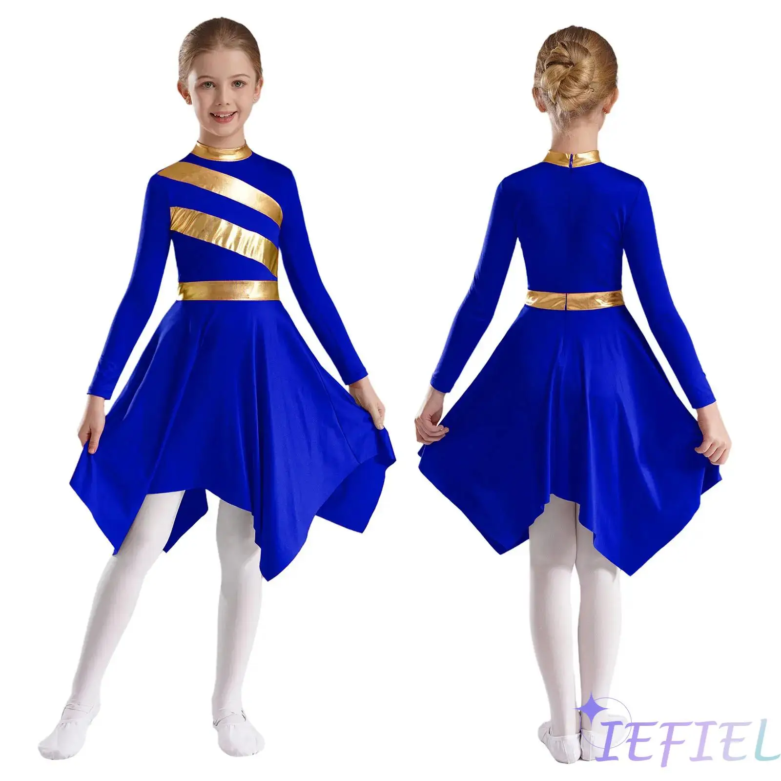 Girls Choir Robe Church Modern Dancewear Christian Worship Liturgical Praise Dance Robe Tunic Dress Stage Peformance Costume girls dance costumes