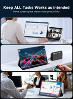 UPERFECT 4K Portable Monitor 16″ 3840×2400 IPS Laptop Extend Screen 1200Nits USB C HDMI Computer PC Gaming Display With Speakers