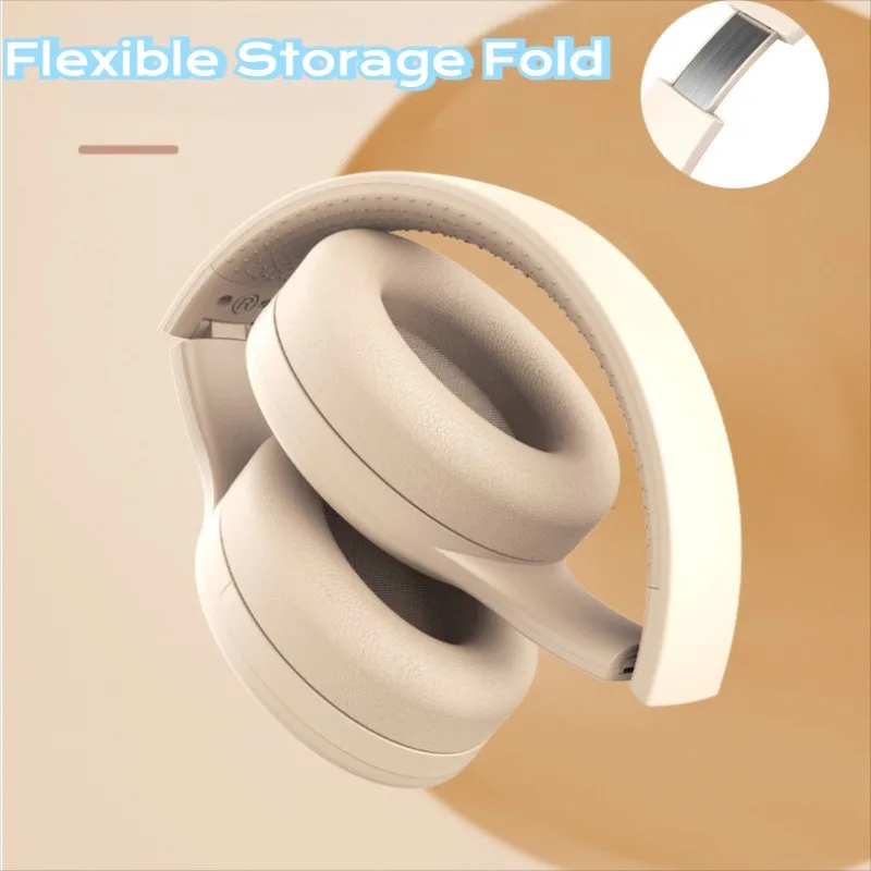 سماعات بلوتوث لاسلكية فوق الأذن، سماعات ستيريو HIF...