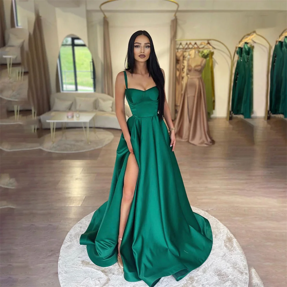 Gown Vestido Verde Esmeralda De Gala Emerald Green Night Dress
