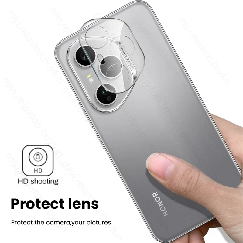 Clear 3D Curved Tempered Glass Camera Protector Lens Cap (3-Pack)
