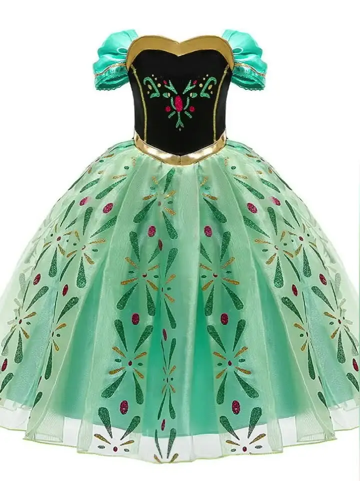 elsa green dress costume Custom Made Cosplay Elsa Dress Costume Green