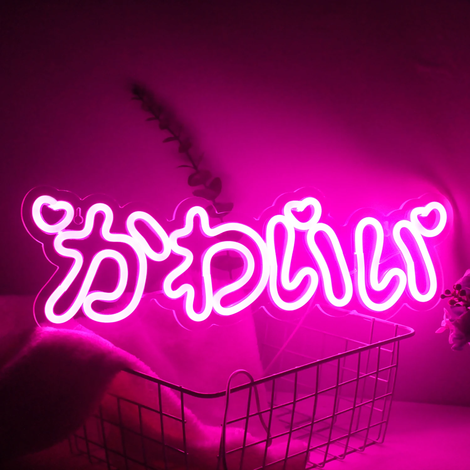 Cute LED Neon Light Sign Cute Japanese Anime Light Up Wall Decor Sign Teenager Girls Kids Bedroom Gift Birthday Party Neon  custom cute lovely neon light led sign home japanese anime art birthday gift cosplay party kawai room shop wall decor girl lamp