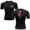 Sports Tight T-shirt Anime Men's Compression Tshirt Fitness Sport Running Tight Gym TShirts Athletic Quick Dry Summer Tops Tee 4