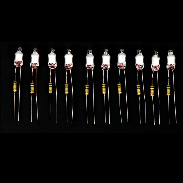 10Pcs Neon Light Bulbs 4*10mm 5*13mm Main Power Indicator With