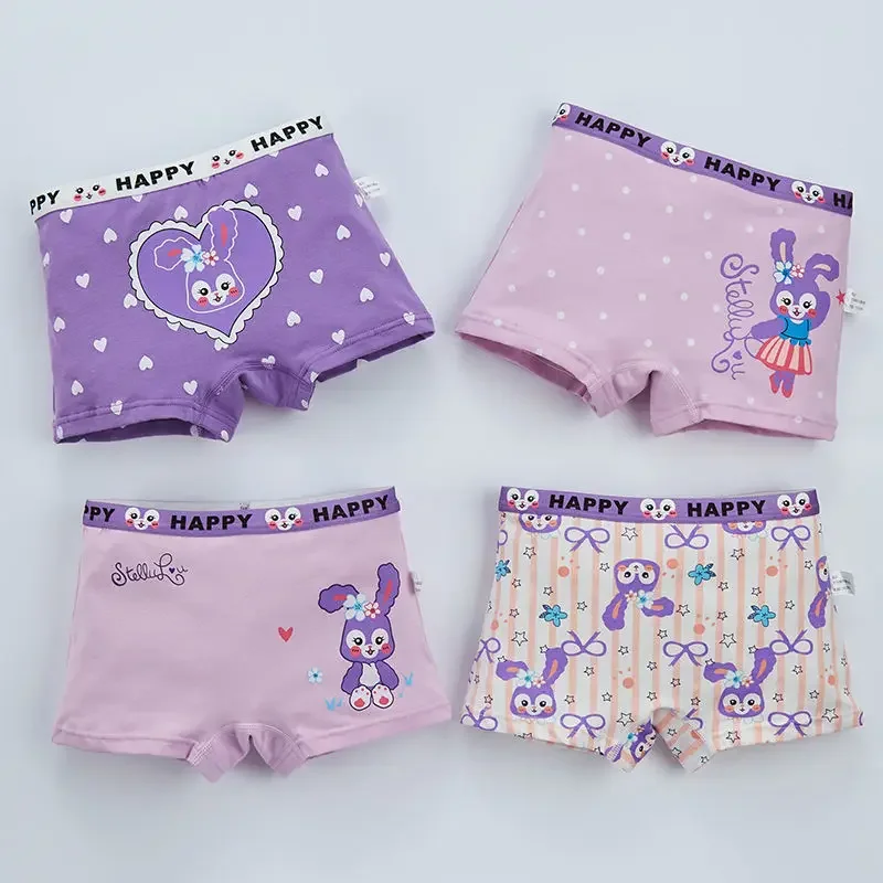 

Disney Cute Anime StellaLou Children's Panties Cotton Comfort Girls Underwear Printed Boxing Panties Christmas Gift Wholesale
