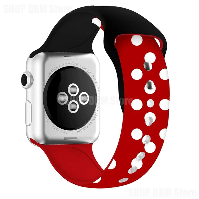 Kawaii Mickey Braided Loop for Apple Watch Strap 44Mm 40Mm 45Mm