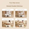 220V Electric Steaming Cooker Household Automatic Multi Cooker Electric Hot Pot Steamer 1 Layer/2 Layers Available 2