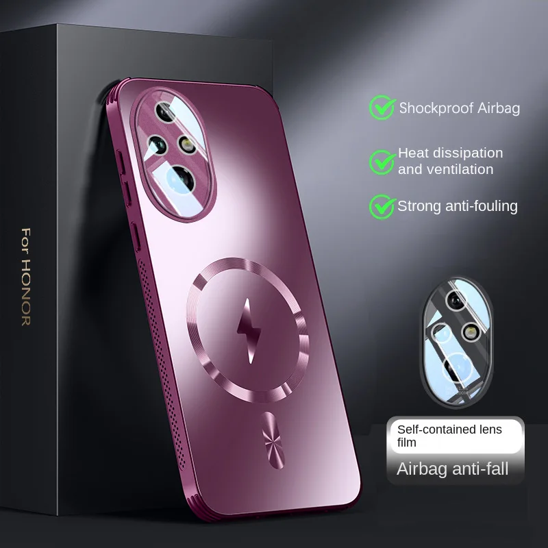 Magnetic Heat Dissipation Matte Shockproof Back Case with Full Cover Design