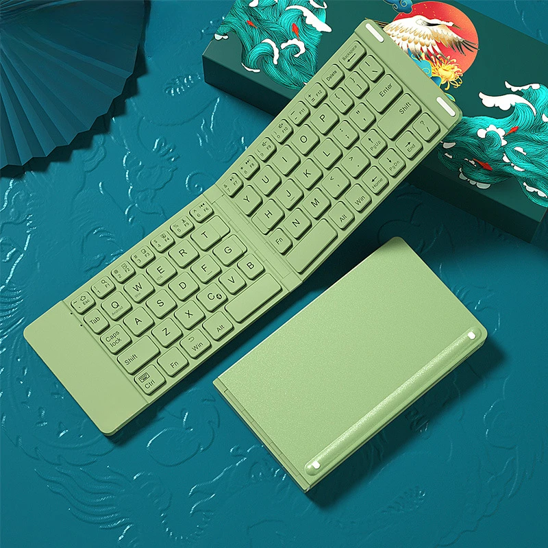 BOW Student Portable Wireless Folding Bluetooth Keyboard Keyboard Portable Silent Office Home Efficient Source Factory