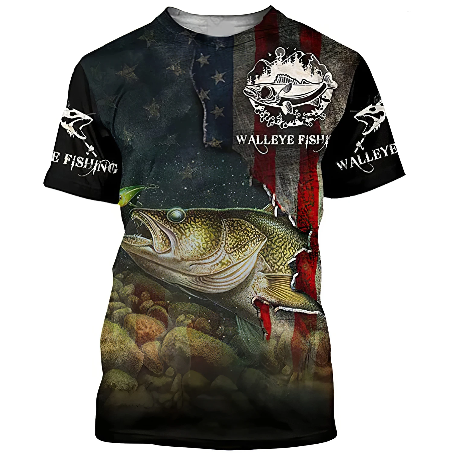 

New Fashion Summer Mens t shirt Fishing 3D All Over printed Unisex Tshirt Cool Casual T-shirt TD111112