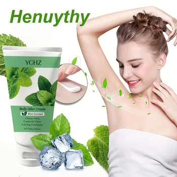 Mint Full-Body Deodorant Cream, Long-Lasting Freshness for 72 Hours, Refreshing Mint Scent, Suitable for Underarms, Body, and Intimate Areas, Effectively Removes Stubborn Odors, Human Body Deodorant 1