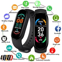 M6 Smart Band IP67 Waterproof Sport Watch Men and Woman Blood Pressure Heart Rate Monitor Fitness Smart Bracelet For Android Ios