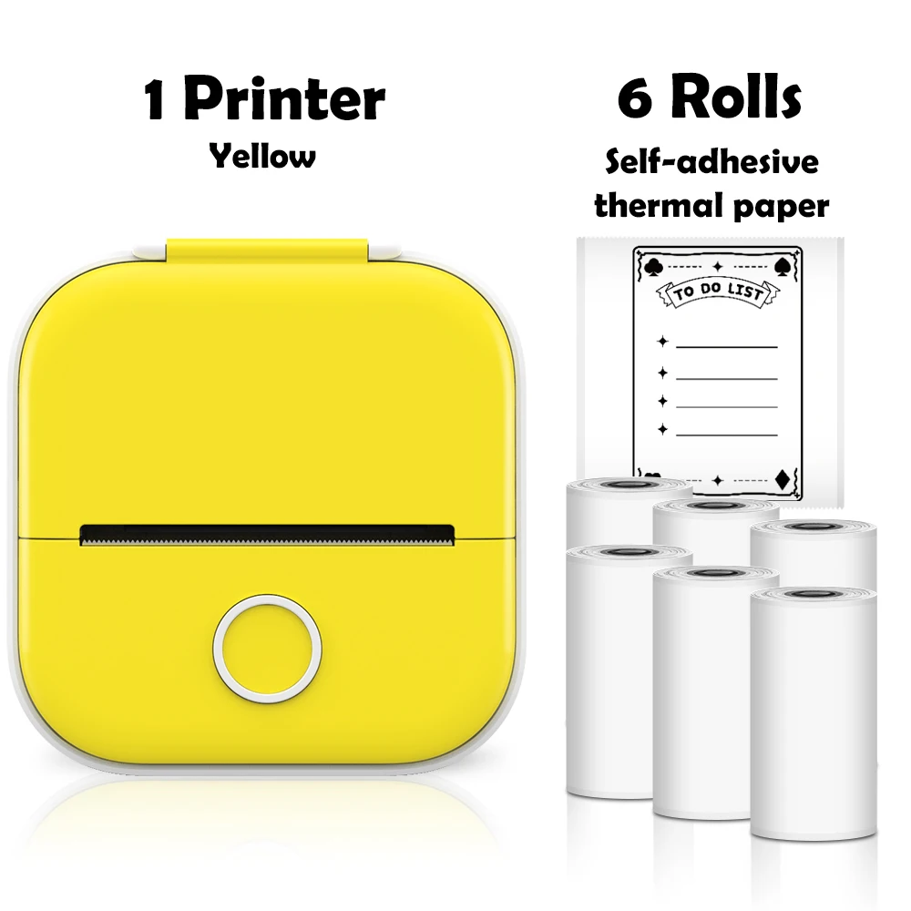 mini bluetooth printer Phomemo Mini Printer Sticker Maker Portable Pocket Thermal Instant Photo Printer Wireless Receipt Label Maker Printer for Sticky best mini photo printer for iphone Printers