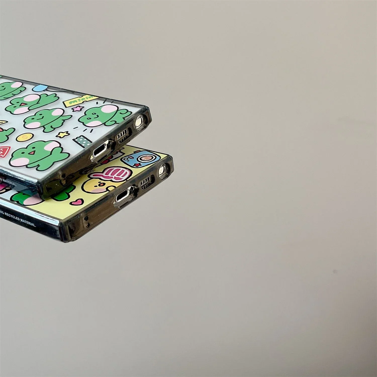 Frog Animals Acrylic Black Border Case for Samsung Galaxy S22 S23 S24 Ultra S22+ S23+ S24 Plus Cover Protective Case