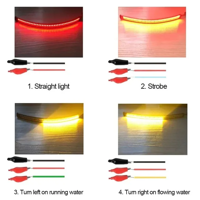20/30/40cm Motorcycle taillight LED turn signal Led Strobe Brake light Direction light LED Decorative light Warning taillight