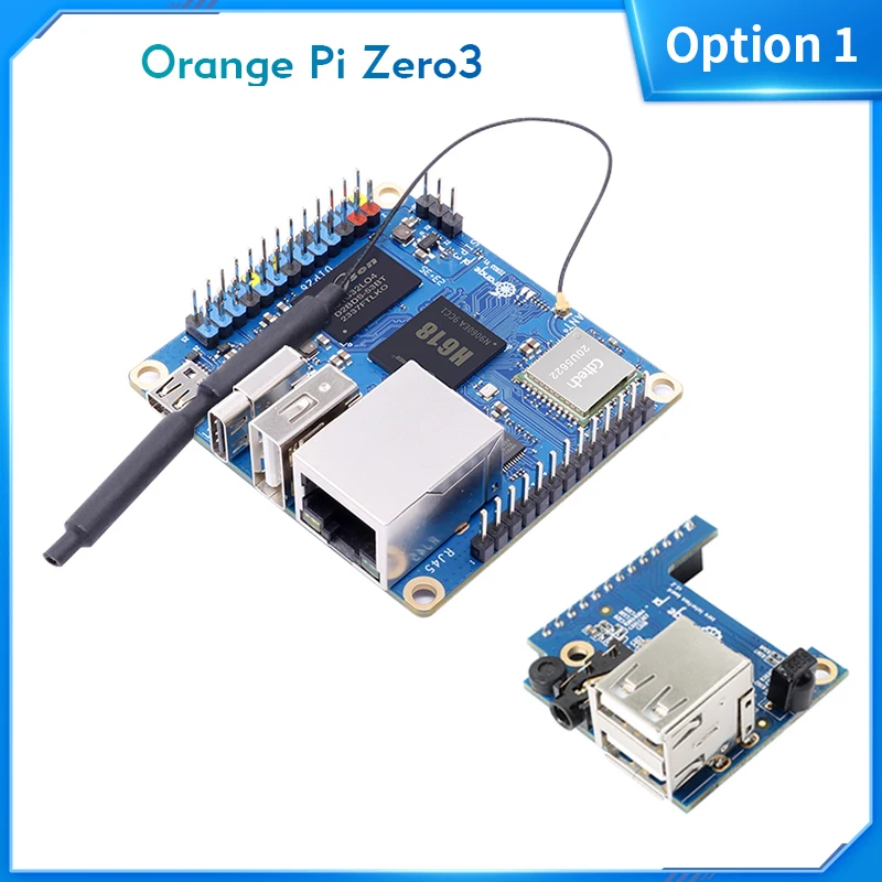 Orange Pi Zero 3 4GB RAM Allwinner H618 WiFi5 + BT 5.0 LPDDR4 16MB SPI Flash Opt